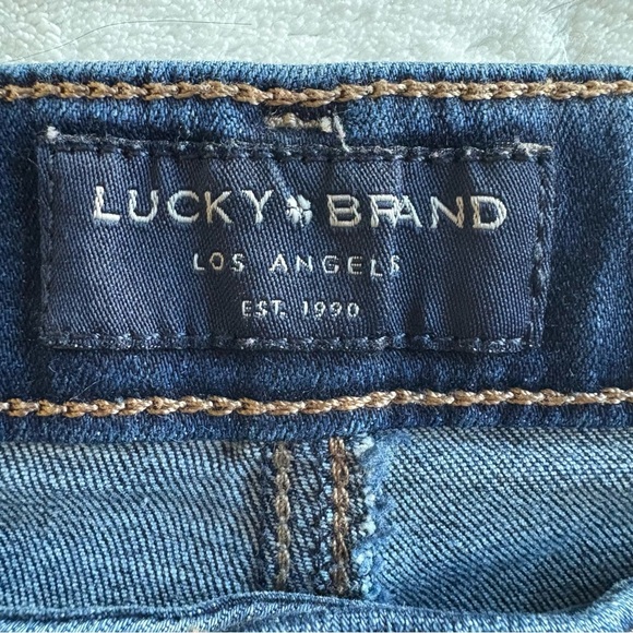 Lucky Brand The Bermuda Dark Blue Jean Shorts - 90s Y2K - Picture 3 of 17